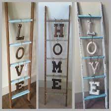 20 Interior Decoration Ideas Using A Ladder Wood Ladder Decor Ladder Decor Home Decor