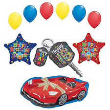 Walmart.ca has everything you need with quality christmas party decorations and supplies at great prices. Sweet 16 Birthday Party Supplies Car Keys And Sports Car Balloon Bouquet Decorations Walmart Com Walmart Com