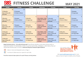 2021 blank and printable word calendar template. May Printable Fitness Challenge Calendar S S Blog