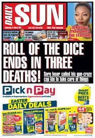 Read by over 5.561 mill ppl a day, it cannot. Daily Sun Newspaper Get Your Digital Subscription