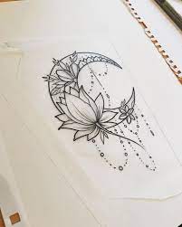 Marie Tatowierer Auf Instagram Moon Moontattoo Lotus Lotustattoo Girltattoo In 2020 Moon Tattoo Designs Moon Tattoo Tattoos