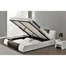 There are 12.2 inches of storage space under the bed, which provides ample storage space. Kingway Furniture Zender Storage Platform Queen Bed In Black And White Buy Online In Isle Of Man At Isleofman Desertcart Com Productid 160496449