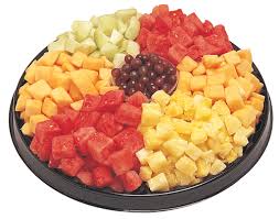 Fresh Fruit Delight Tray Delicious Arrangement Of Fresh Cantaloupe Watermelon Pineapple Honeydew Grapes And Strawberries Fruit Platter Fruit Fruit Tray
