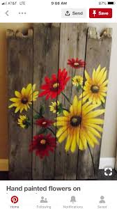 How to paint flowers on a fence. Pin On On The Fence