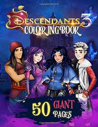Descendants 2 coloring book is an interesting game for girls and boys that is going to test your in this game you have to focus if you want to complete your goal successfully, to color the images as. Descendants Coloring Book Great Coloring Book For Kids And Fans Giant 50 Pages With High Quality Images Buy Online In Bosnia And Herzegovina At Bosnia Desertcart Com Productid 192953053