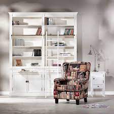kitaplik desenli tekli koltuk kitap okumamanin zevkini cikarin home home decor bookcase