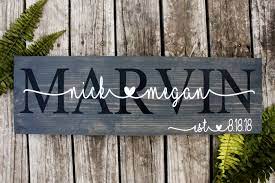Bridal Shower Gift Personalized Wedding Gift Last Name Sign Established Sign Personalized Wood Signs Family Name Sign Custom Wood Sign Wedding Gift Signs Personalized Wood Signs Bridal Shower Gifts For Bride