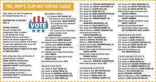 Take Along Voting Guides Indy Week