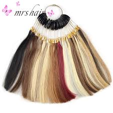 Us 22 5 10 Off Hair Extensions Color Chart 100 Human Hair Color Ring Color Chart For Hair Extensions 28 Different Colors In Color Rings From