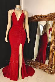 New Arrivals For Prom 2020 Visit Yesbabyonline Store To Shop Floor Length Split Front Same As Pi In 2020 Red Prom Dress Mermaid Prom Dresses Prom Dresses Long Mermaid