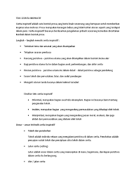 Koda / amanat, bagian akhir dari sebuah teks cerita sejarah yang berisi amanat atau pesan moral. Contoh Cerita Inspiratif Beserta Strukturnya Berbagi Struktur