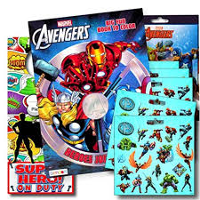 In this video iron man colors in the awesome hulk from the avengers. Marvel Avengers Coloring Book Bundle With Avengers Stickers Plus Superhero Door Hanger Captain America Black Panther Thor The Hulk Iron Man And More Walmart Com Walmart Com