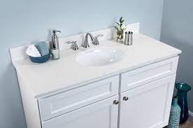 The hamlet series offers granite or quartz countertops mounted above solid wood Parent Wolf Classic Cabinets In White Quartz Vanity Top In Diamond White Wolf Home Products