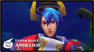I'm jumping for joy right now because aphelios, my main is getting a skin!!! Lunar Beast Aphelios Face Youtube