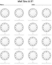 Blank Clocks Worksheets Printable Treats Time Worksheets Clock Worksheets Blank Clock