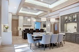 For rooms with high or vaulted ceilings, you can opt for downrod mounting. 50 Dining Rooms With Tray Ceilings Photos Home Stratosphere
