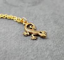 Gecko Necklace Gecko Jewelry Lizard Necklace Gecko Pendant ...