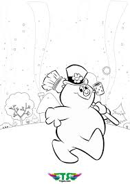 Frosty the snowman was a jolly happy soul with a corncob pipe and a button nose and two eyes made out of coal. Happy Frosty The Snowman Coloring Page Tsgos Com