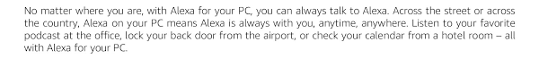 In windows 8, you can access the folder from the file explorer window. Amazon Com Alexa For Pcs