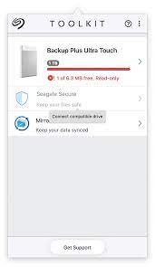 I didn't want the entire imac backup as i have a drive the solution is to install the seagate dashbood tools onto your second mac, or any other mac you'd like to backup. Seagate Secure Unter Macos Ausgegraut Seagate Support Deutschland
