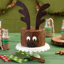 Christmas Reindeer Cake Reindeer Cakes Christmas Cakes Easy Xmas Cake