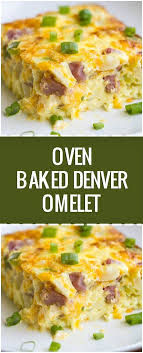 Oven Baked Denver Omelet Omlet Bake Omlet Recipes Omelette Recipe Easy Recipes