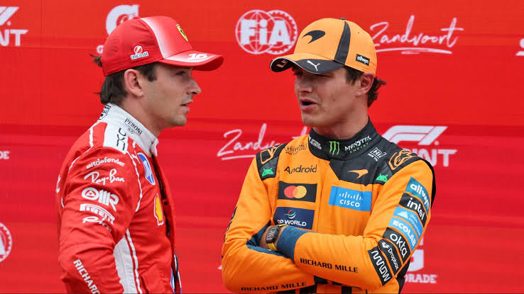 Charles Leclerc spies key Lando Norris weakness during Zandvoort Sprint -  Motorsport Week