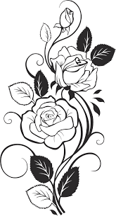 Let's draw a rose in black and white using only a standard hb graphite pencil. Black And White Rose Vector Free Vector Cdr Download 3axis Co
