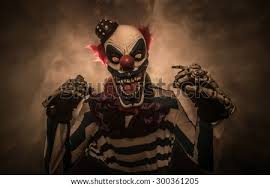 Es skulls, evil demons, zombies, grotesque creatures from hell. Scary Clown The Clown Suit Stock Images Page Everypixel