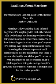 Wedding Readings About Marriage Marriage Means Being In Love For The Rest Of Your Lif Wedding Ceremony Readings Order Of Wedding Ceremony Fall Wedding Shower
