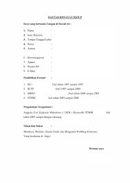 Download format cv kosong word 5 Contoh Daftar Riwayat Hidup Lengkap Yang Baik Dan Benar