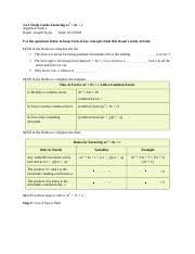 He may want to stretch himself once a worker knows his efforts do not go unnoticed. 3 2 1 Study Guide Factoring Ax2 Bx C Docx 3 2 1 Study Guide Factoring Ax2 Bx C Algebra Ii Sem 1 Name Joseph Taylor Date Use The Questions Below To Course Hero
