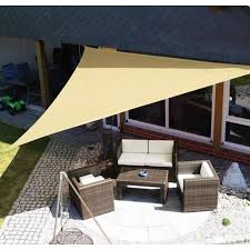 Casa pura sun sail shade effectively reduces heat and instantly cools your desired area and blocks up. 5m Triangle Canopy Sun Shade Sail Water Resistant Uv Block Patio Awning Garden Walmart Canada