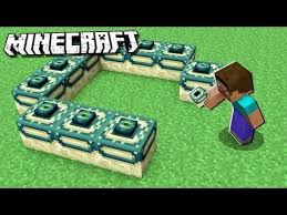 How To Make An End Portal In Minecraft Creative Youtube In 2020 Minecraft Minecraft Crafts End Portal Minecraft