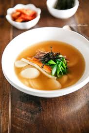 Korean Rice Cake Soup Tteokguk Recipe With Images Rice Cake Soup Korean Rice Cake