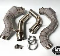 Mercedes GT63 GT63S Downpipes with 200 Cell Hi-Flow Sports Cats & Heat  Shield | MTC Motorsport
