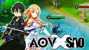 Kirito Asuna Review Skin Arena Of Valor X Sword Art Online Aov X Sao Youtube