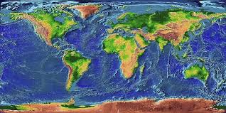 Ocean Floor Earth Map Topographic Map Map