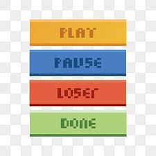 Button Game Set Design Flat Fixel Technology Computer Box Png And Vector With Transparent Background For Free Download In 2020 Icon Set Design Button Game Set Game