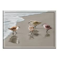 Sandpipers At The Shoreline Poster Zazzle Com In 2021 Shore Bird Art Beach Artwork Coastal Birds