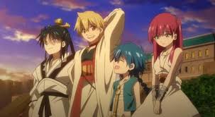 Hakuryuu Morgiana Alibaba And Aladdin Magi The Labyrinth Of Magic Foto 35760463 Fanpop Episode 3 of magi season 2 hakuryuu ren is blushing and somewhat flattered to what morgiana said about him and aladdin can. hakuryuu morgiana alibaba and