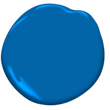 It's a rich, dark blue with just the right amount of gray and a touch of green, so that it. Brilliant Blue 2065 30 Benjamin Moore
