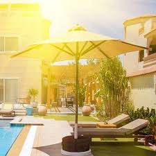 Easy to clean texture · in & outdoor protection Garden Umbrella Parasol Base Detachable Patio Umbrella Base Weight Bag Cantilever Or Standard Outdoor Patio Umbrella Or Flagpole Round With Large Opening Round Heavy Duty Weather Resistant Garden Outdoors Garden Furniture