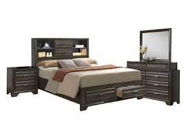 Living room, bedroom, dining room, patio Aslinn Grey Full Bedroom Set Ivan Smith