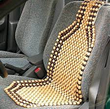 Universal front car seat covers protectors washable cushion mat colorful horse. Massage Car Seat Cover Wood Beaded Cushion Roller Chair Long Drive Back Comfort Ebay