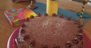 Birthday Cake For Grandma Chocolate Grandma S Birthday Cake White Cake With Chocolate Buttercream Frosting Cake Chocolate Buttercream Frosting Chocolate Buttercream