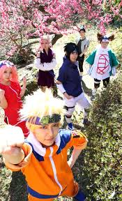 Naruto Sakura Sasuke Choji Ino Shikamaru Cosplay Anime Naruto Cosplay Sakura And Sasuke