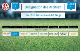 Calendriers à adapter en fonction des contraintes des composantes et des mutualisations. Designation Des Arbitres Du Match Retard De La Premiere Journee Du Championnat De La Ligue 1 Federation Tunisienne De Football