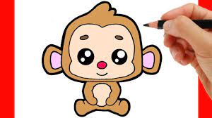 How to draw a cute dog dabbing. How To Draw A Cute Monkey Easy Step By Step Youtube
