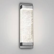 Outdoor wall sconce 3000k lumens: Wac Lighting Mythical Silvertone Glass Led Wall Sconce Overstock 13029254